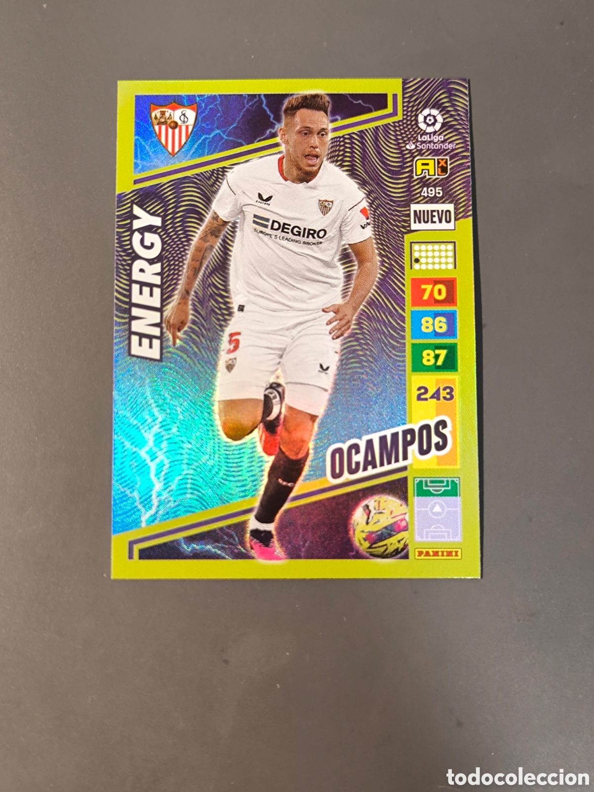 Cromos de f&uacute;tbol: OCAMPOS 495 Nuevo Energy Sevilla Adrenalyn 23 24