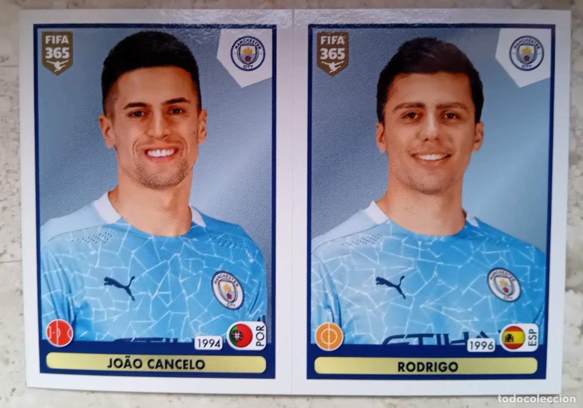 Cromos de f&uacute;tbol: Figurina Panini 2020-21 Cromo Fifa 365 2021 Joao Cancelo Rodri Manchester City n 47
