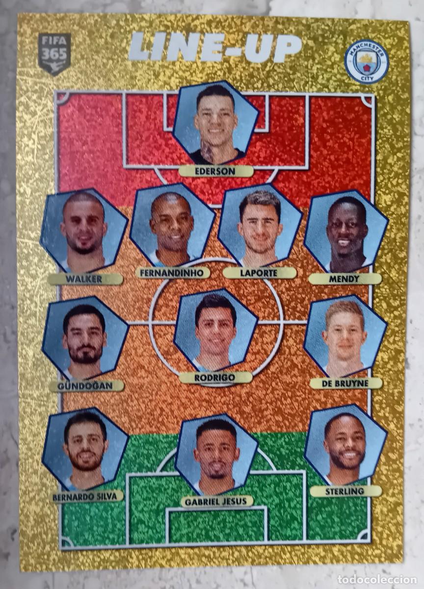Cromos de f&uacute;tbol: Figurina Panini 2020-21 Cromo Fifa 365 2021 Line Up Manchester City n 50 Rodri De Bruyne Aguero