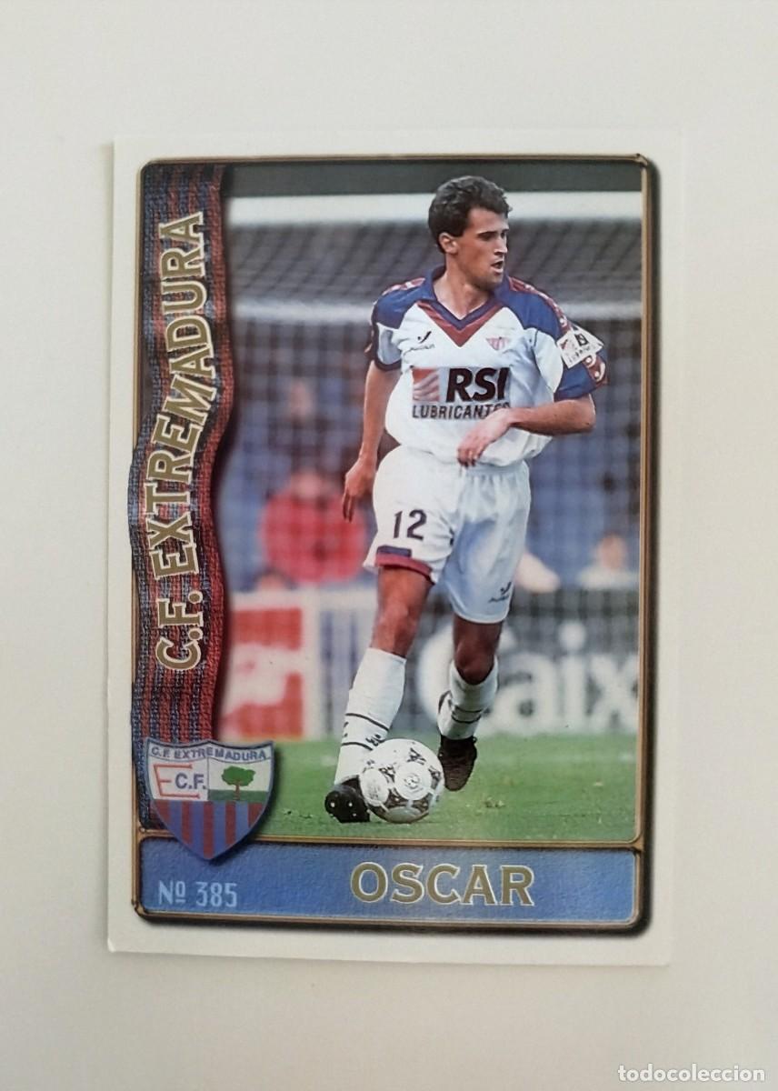 Cartes &agrave; collectionner de Football: &Oacute;scar 385 CF Extremadura Fichas de la Liga Mundicromo MC Sport 96 97 / 1996 1997