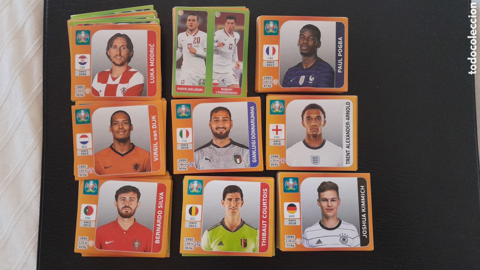 Cartes &agrave; collectionner de Football: Colecci&oacute;n casi completa Euro 2020, 685 cromos.