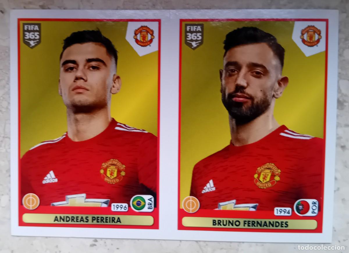 Football Stickers: Figurina Panini 2020-21 Cromo Fifa 365 2021 Pereira Bruno Fernandes Manchester United n 68