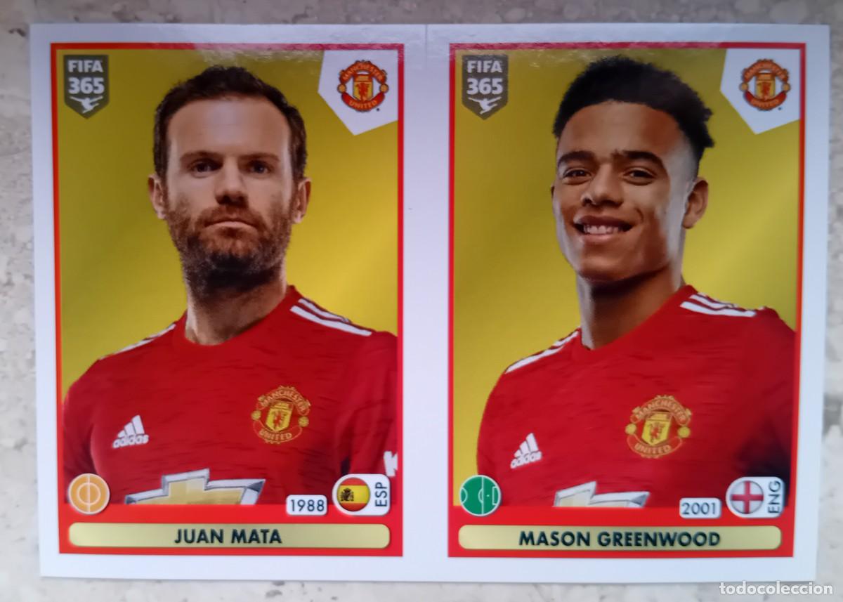 Cromos de f&uacute;tbol: Figurina Panini 2020-21 Cromo Fifa 365 2021 Juan Mata Greenwood Manchester United n 69