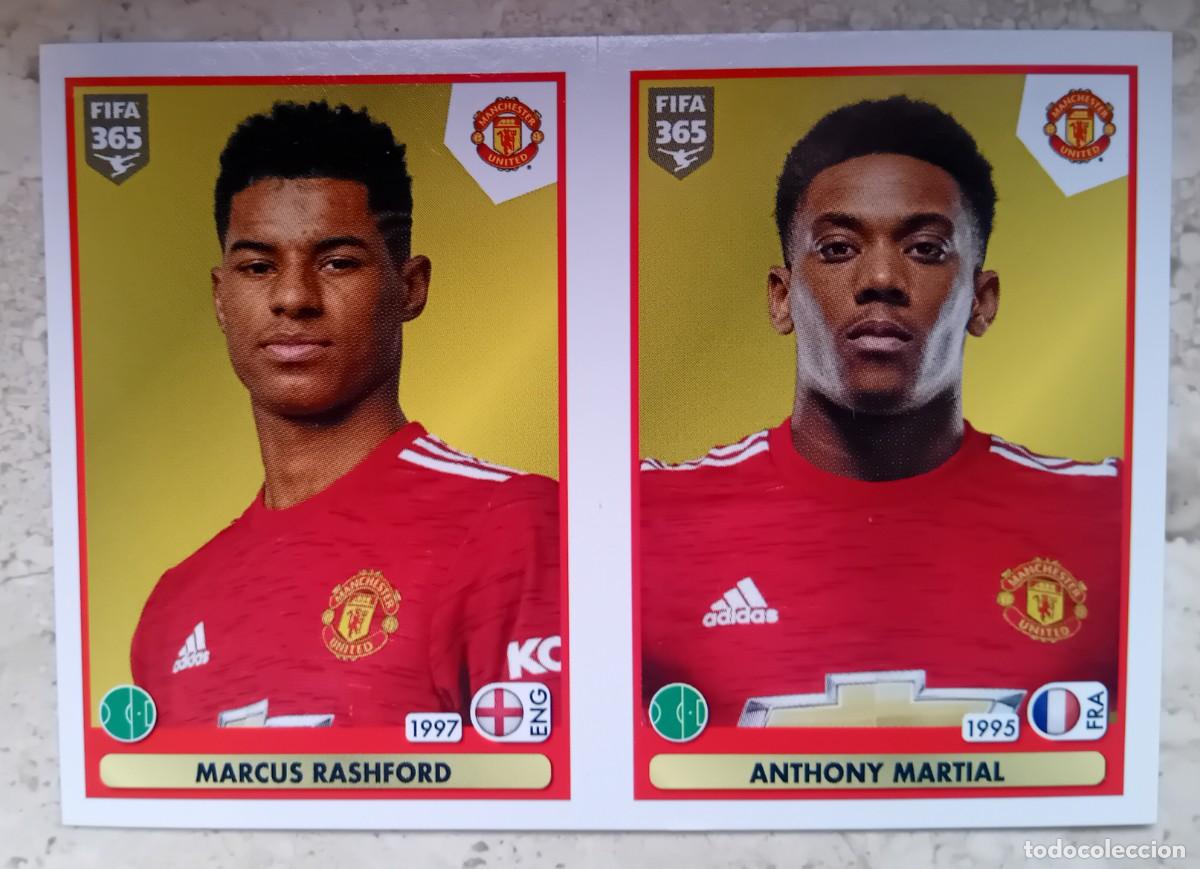 Cromos de f&uacute;tbol: Figurina Panini 2020-21 Cromo Fifa 365 2021 Rashford Martial Manchester United n 70