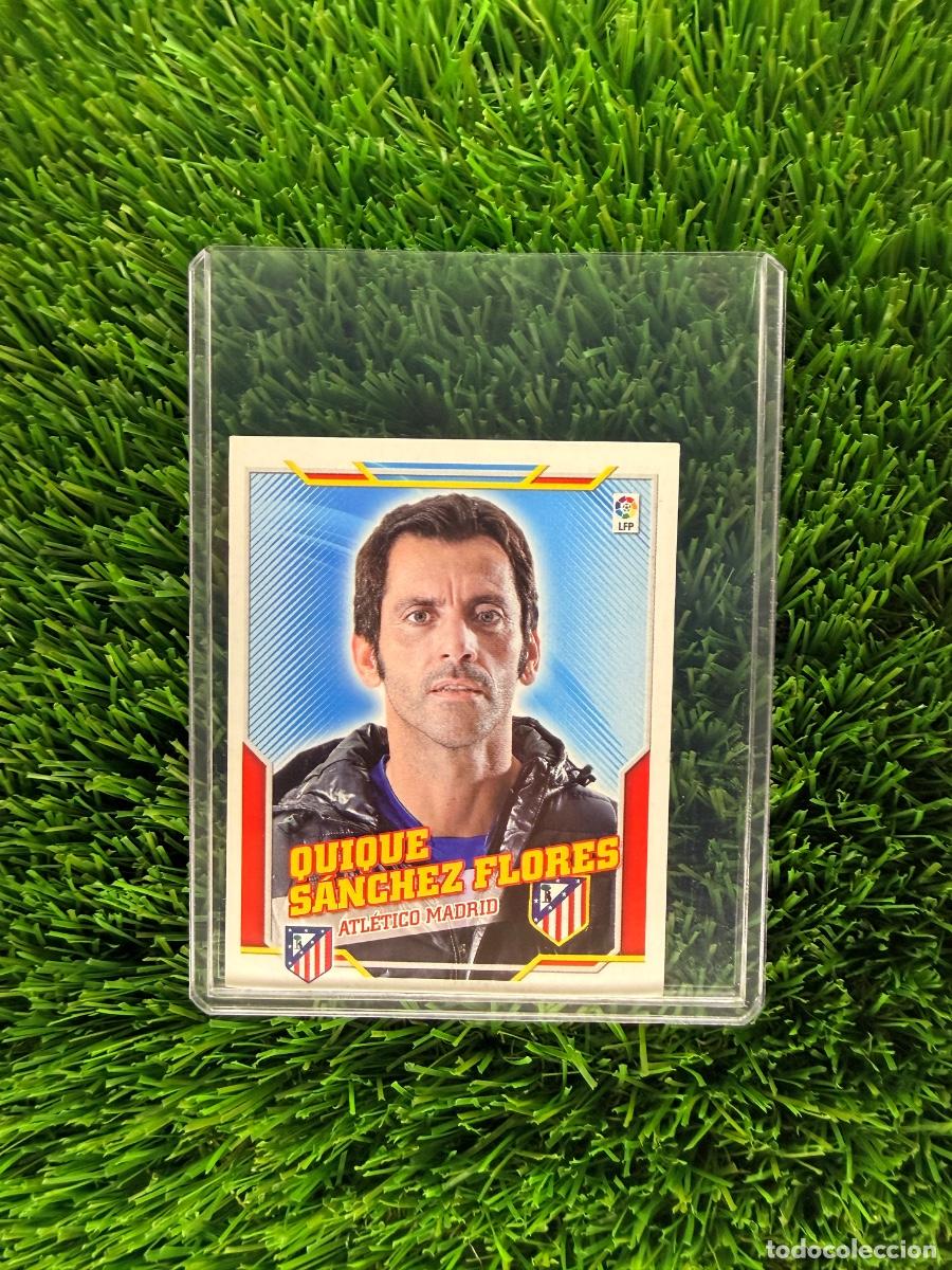 Cromos de f&uacute;tbol: Quique S&aacute;nchez Flores Entrenador Atl&eacute;tico de Madrid Liga Este 10 11