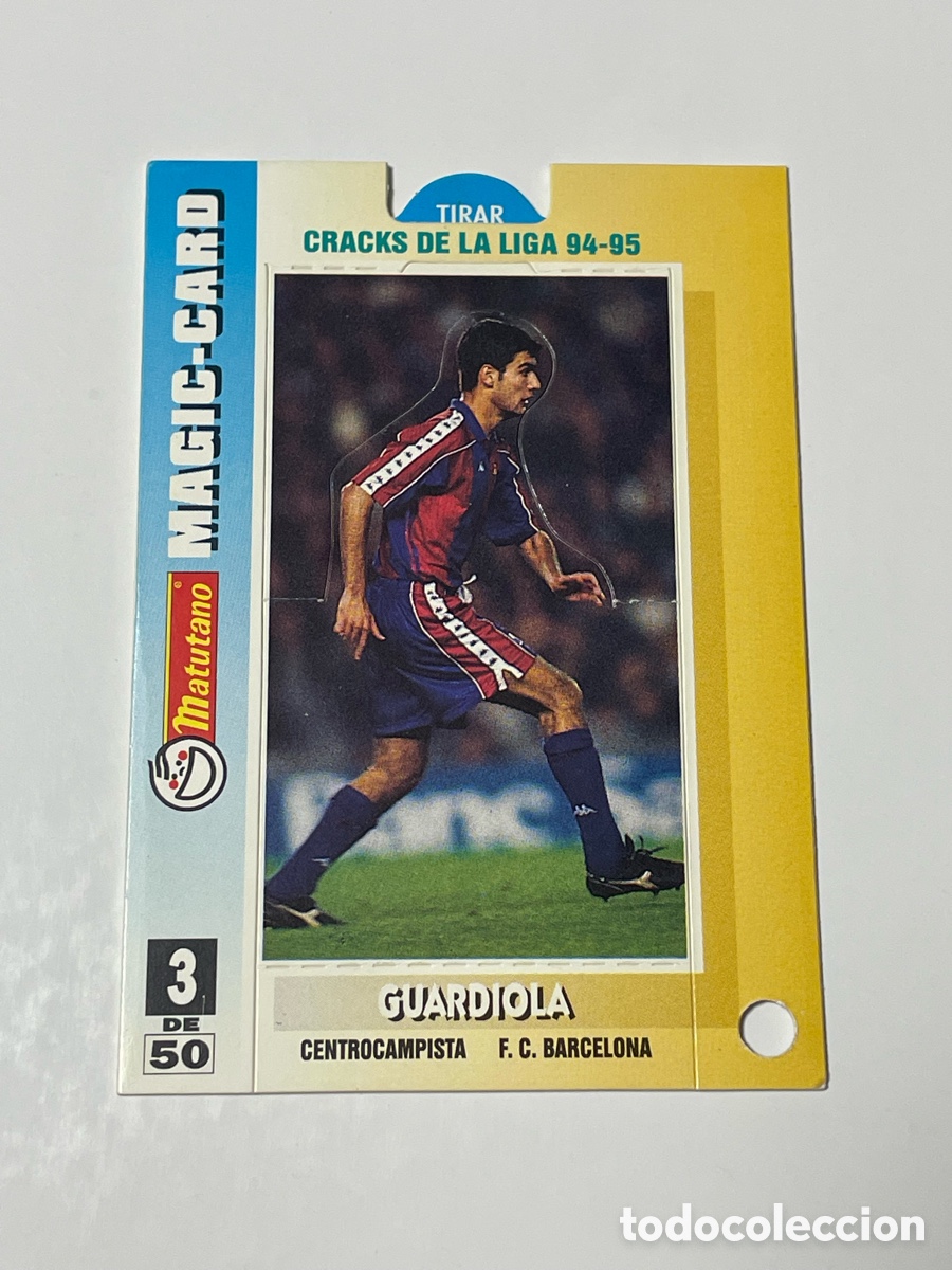 Cromos de f&uacute;tbol: Pep Guardiola F. C. Barcelona Matutano Magic cards #3