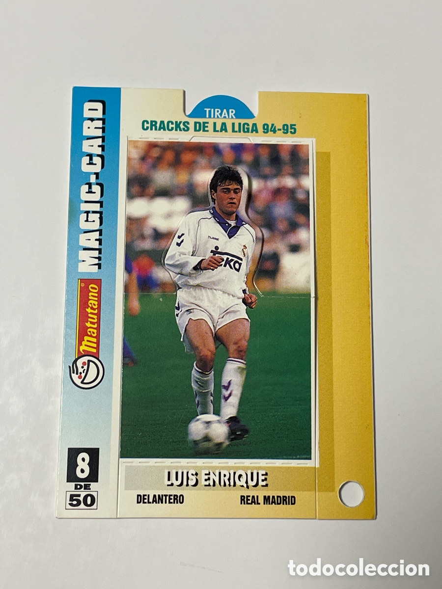 Cromos de f&uacute;tbol: Luis Enrique Real Madrid Matutano Magic Card #8
