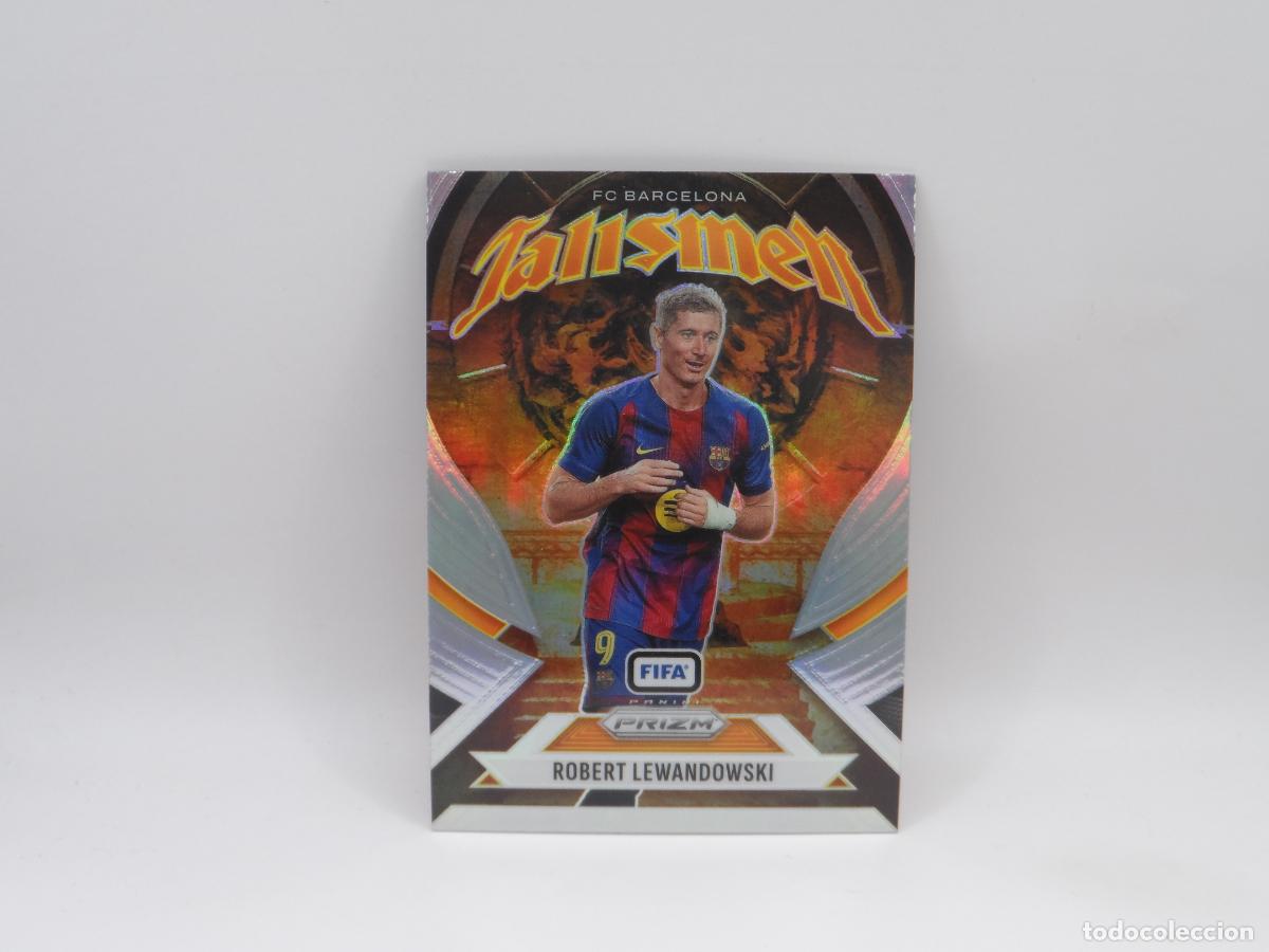 Cromos de f&uacute;tbol: 16 ROBERT LEWANDOWSKI BARCELONA TALISMEN PANINI PRIZM FIFA 2025 2026 25 26