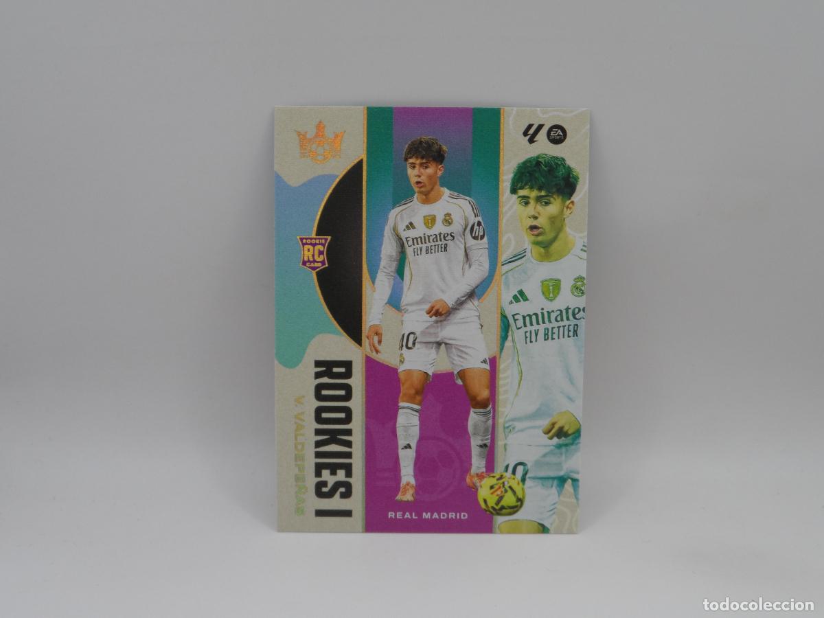 Cromos de f&uacute;tbol: 1 VICTOR VALDEPE&Ntilde;AS ROOKIE REAL MADRID PANINI PITCH KINGS ROOKIES I 2025 2026 25 26
