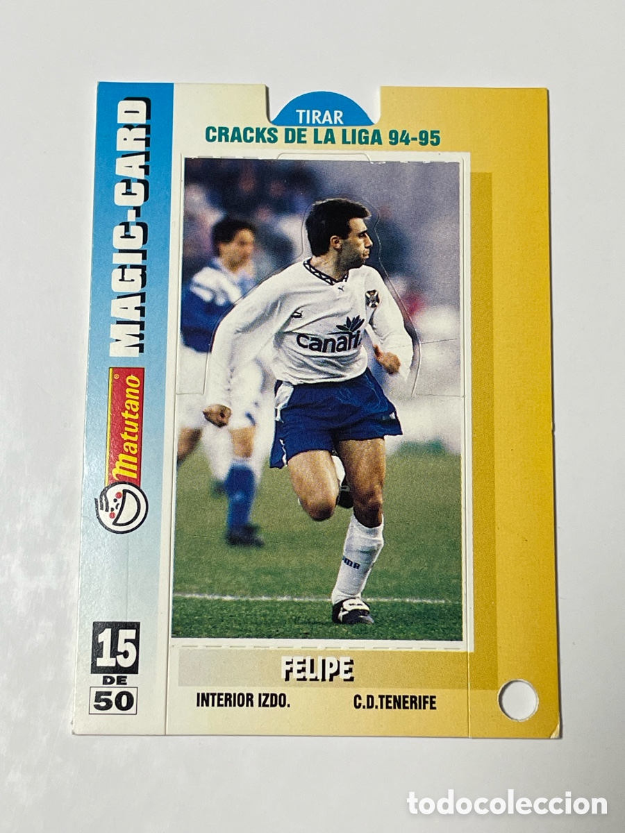Cromos de f&uacute;tbol: Felipe Tenerife Matutano Magic Card #15
