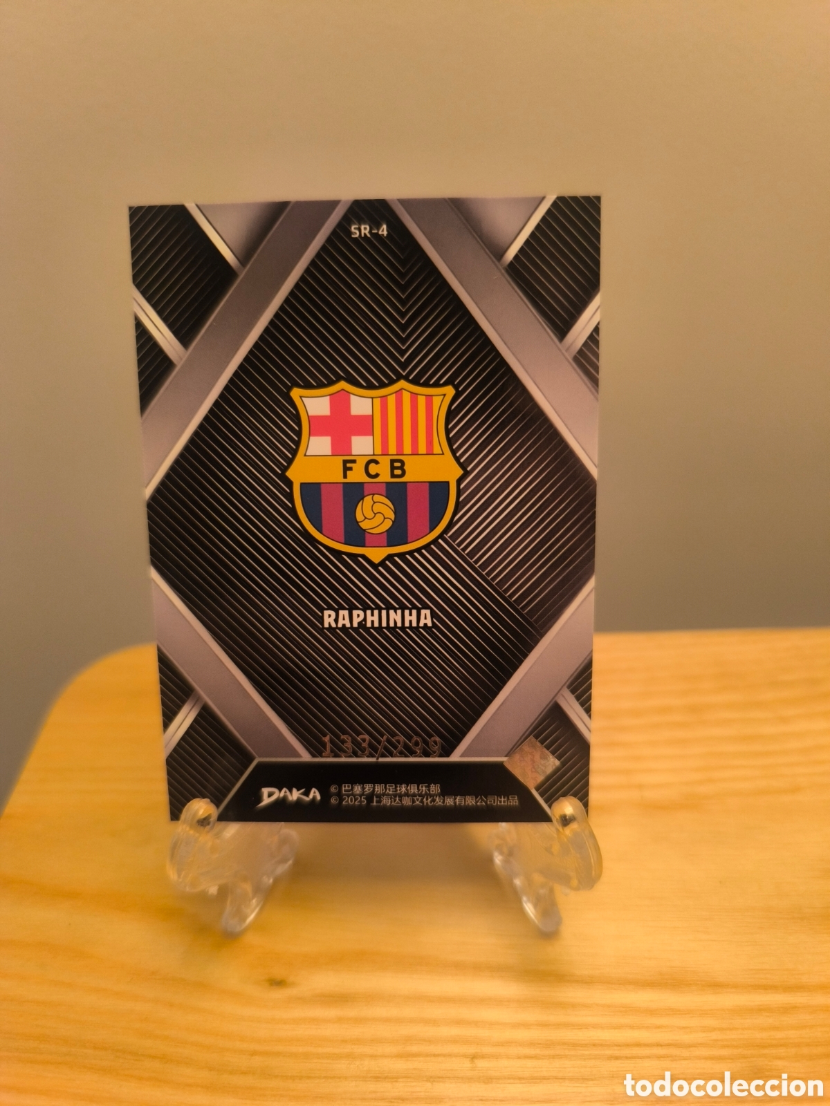Cromos de f&uacute;tbol: Raphinha DAKA numerada /299 Barcelona - Foto 2