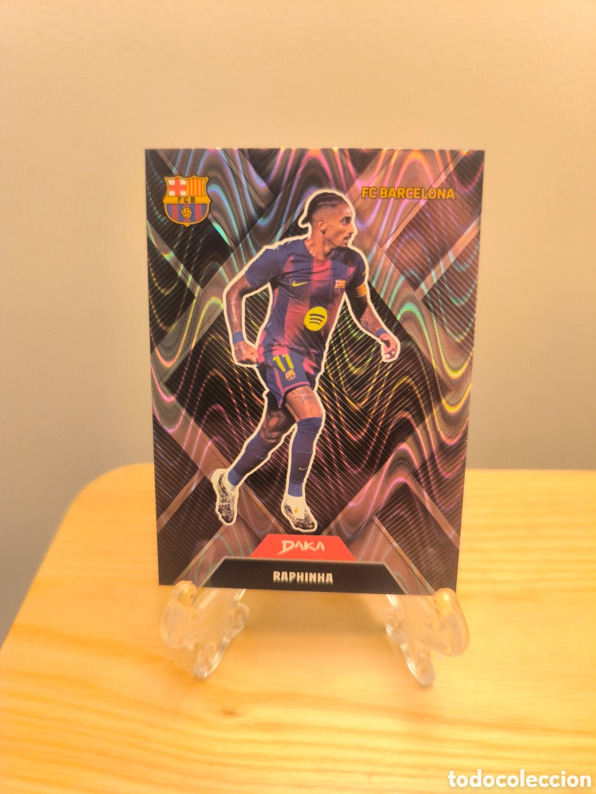 Cromos de f&uacute;tbol: Raphinha DAKA numerada /299 Barcelona - Foto 1