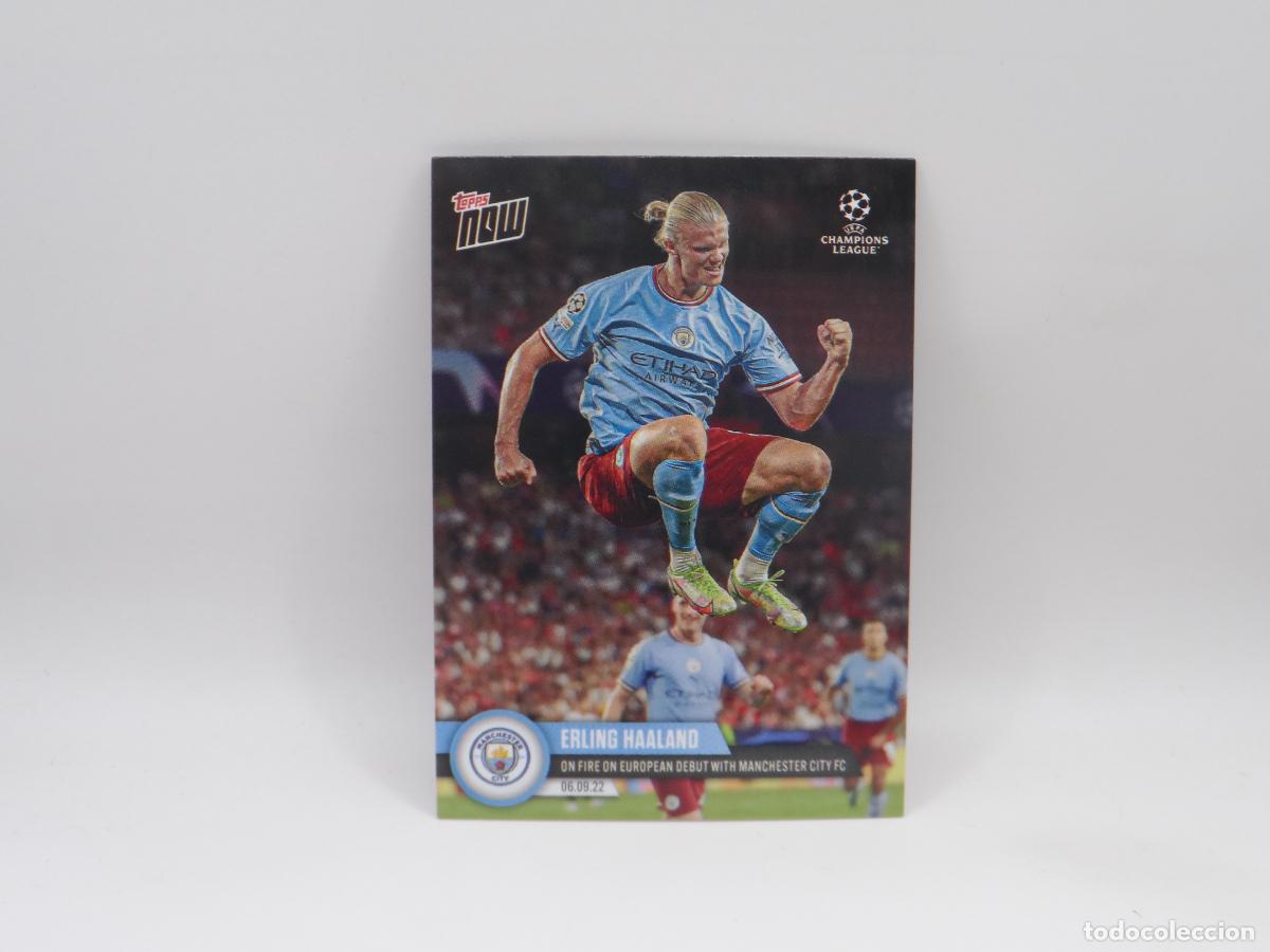 Cromos de f&uacute;tbol: 6 ERLING HAALAND TOPPS NOW MANCHESTER CITY CHAMPIONS LEAGUE 2022
