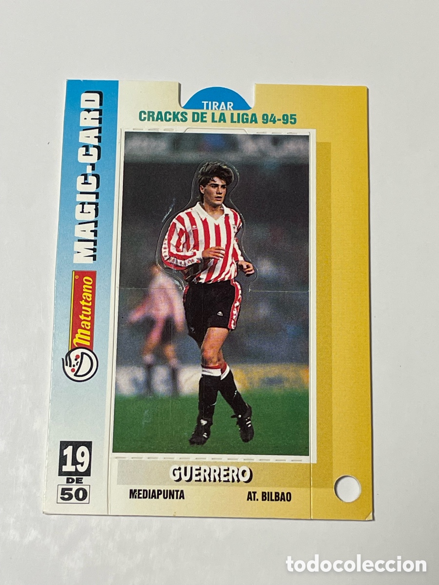 Cromos de f&uacute;tbol: Julen Guerrero Athletic de Bilbao Matutano Magic Card #19