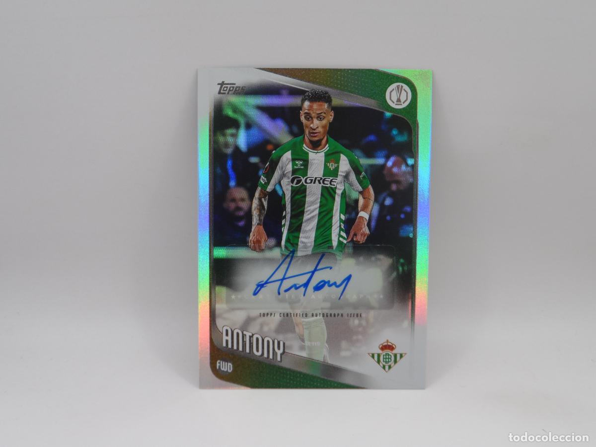 Cromos de f&uacute;tbol: AUTO ANTONY BETIS TOPPS EUROPA LEAGUE 2025 2026 25 26 AUTOGRAFO