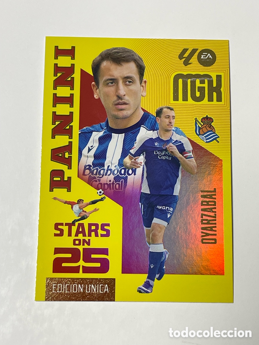Cromos de f&uacute;tbol: Mikel Oyarzabal Real Sociedad Panini Megacracks 26/27 Stars on 25 edici&oacute;n &uacute;nica #448