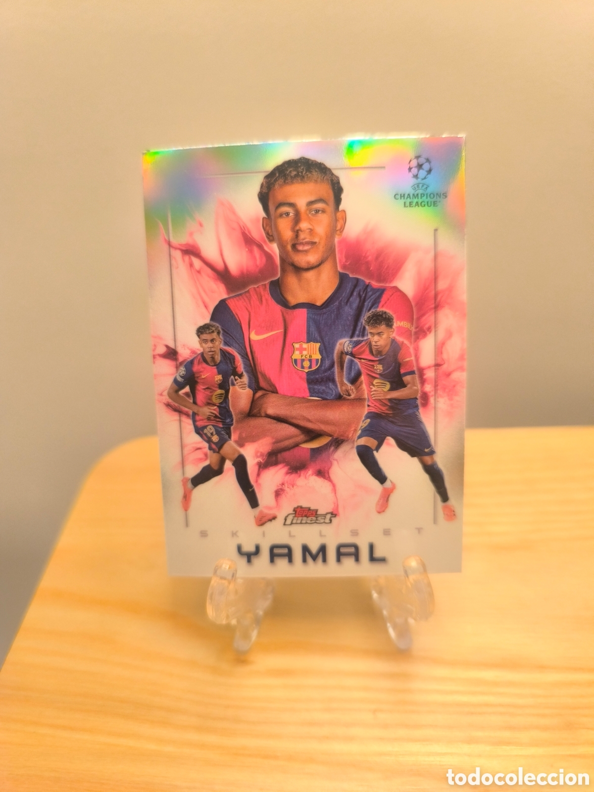 Cromos de f&uacute;tbol: Lamine Yamal Topps Finest Barcelona SKILLSET
