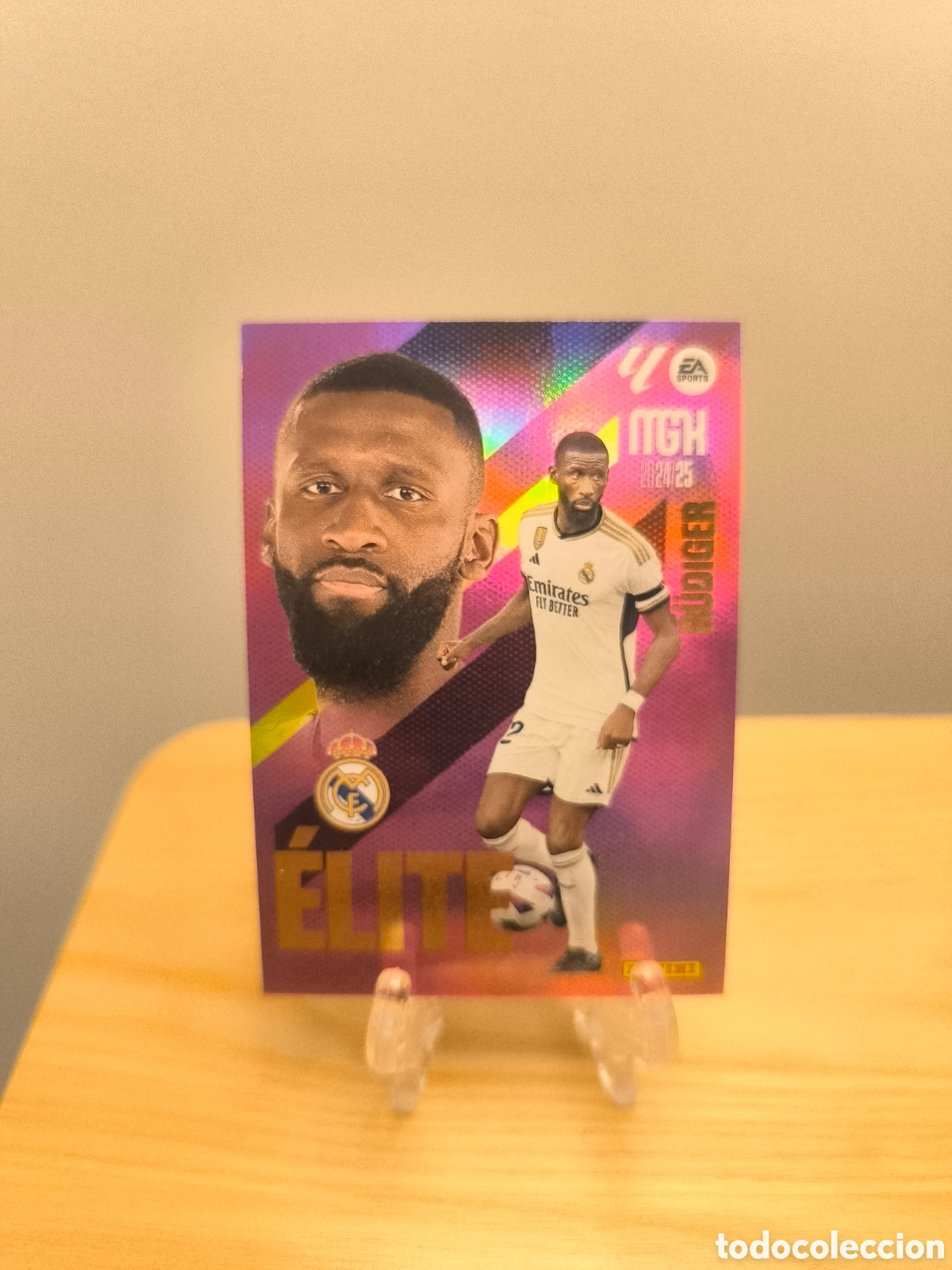 Cromos de f&uacute;tbol: Rudiger megacracks 2024/25 ELITE Real Madrid