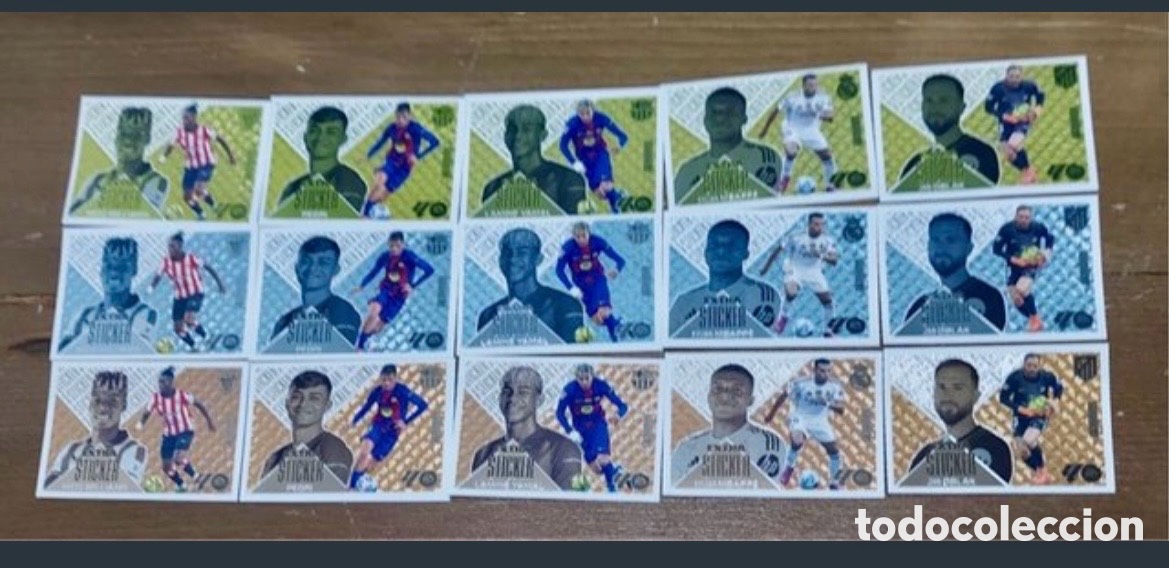 Cromos de f&uacute;tbol: LOTE COMPLETO 15 EXTRA STICKER LIGA ESTE 26 27 2026 2027