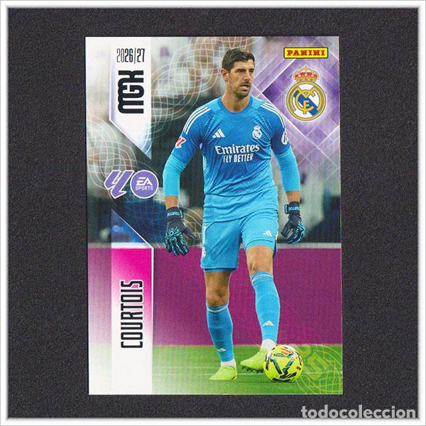 Cromos de f&uacute;tbol: MEGACRACKS 2026 2027 26 27 PANINI COURTOIS 218 REAL MADRID COLECCI&Oacute;N LIGA ALBUM MGK