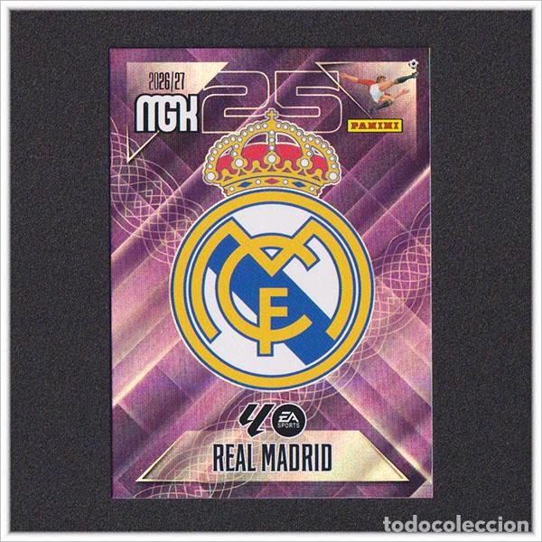 Cromos de f&uacute;tbol: MEGACRACKS 2026 2027 26 27 PANINI ESCUDO 217 REAL MADRID COLECCI&Oacute;N LIGA ALBUM MGK