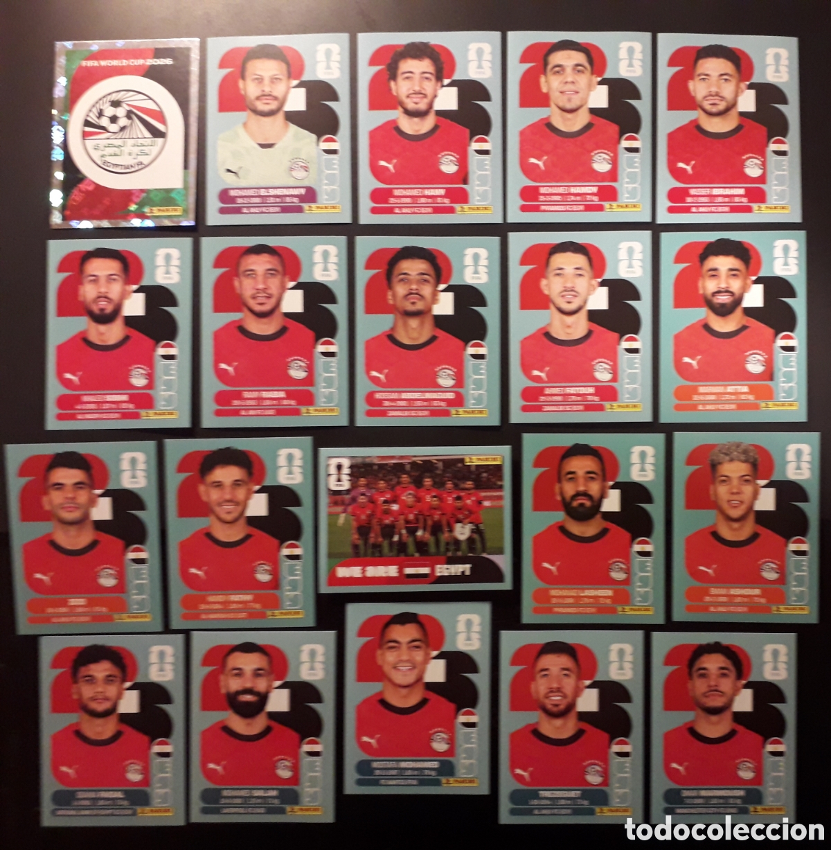 Cromos de f&uacute;tbol: 20 CROMOS EGIPTO EQUIPO COMPLETO MUNDIAL F&Uacute;TBOL 2026 FIFA WORLD CUP PANINI SIN PEGAR