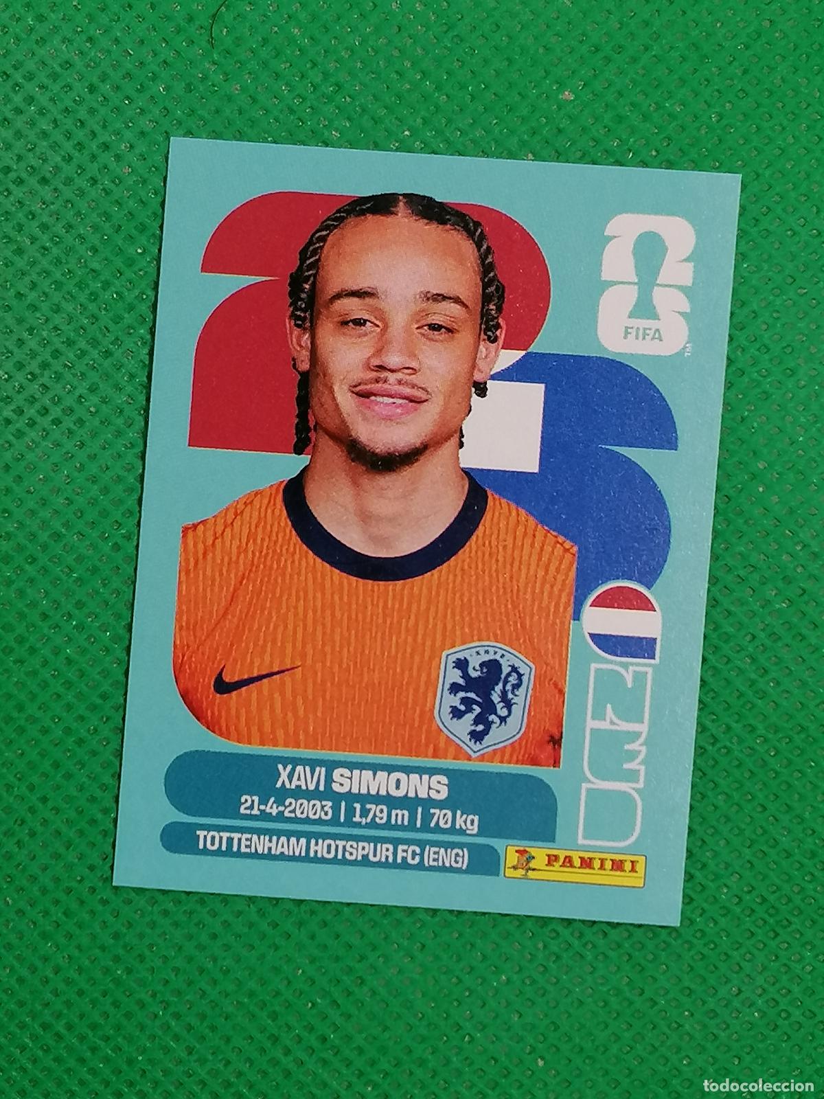 Cromos de f&uacute;tbol: NED 15 NED15 XAVI SIMONS HOLANDA ⚽ PANINI FIFA MUNDIAL WORLD CUP 26 2026 STICKER ⚽