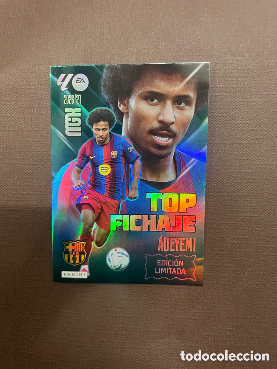 Cromos de f&uacute;tbol: Megacracks Top Fichaje Barcelona Adeyemi