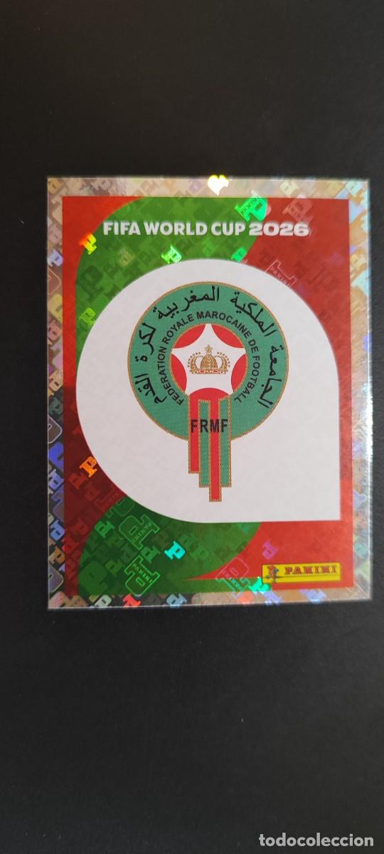 Cromos de f&uacute;tbol: FIFA WORLD CUP 2026 STICKER ESCUDO MARRUECOS # MAR1 PANINI