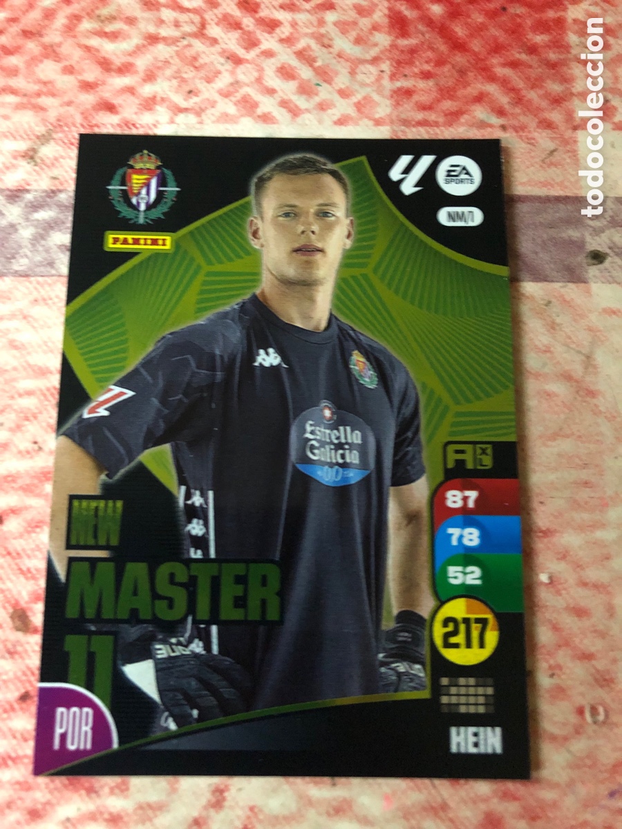 Cromos de f&uacute;tbol: NM/1 HEIN REAL VALLADOLID NEW MASTER FICHAS ALBUM ADRENALYN XL 2024 2025 24 25