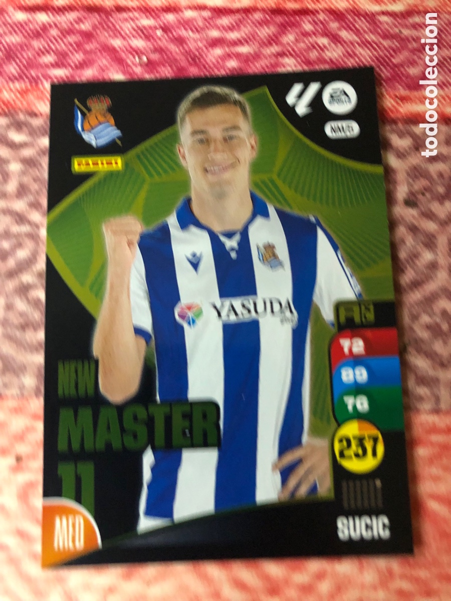 Cromos de f&uacute;tbol: Sucic serie New m&aacute;ster NM/5 de la Real Sociedad cromo adrenalyn XL 24-25 2024-2025