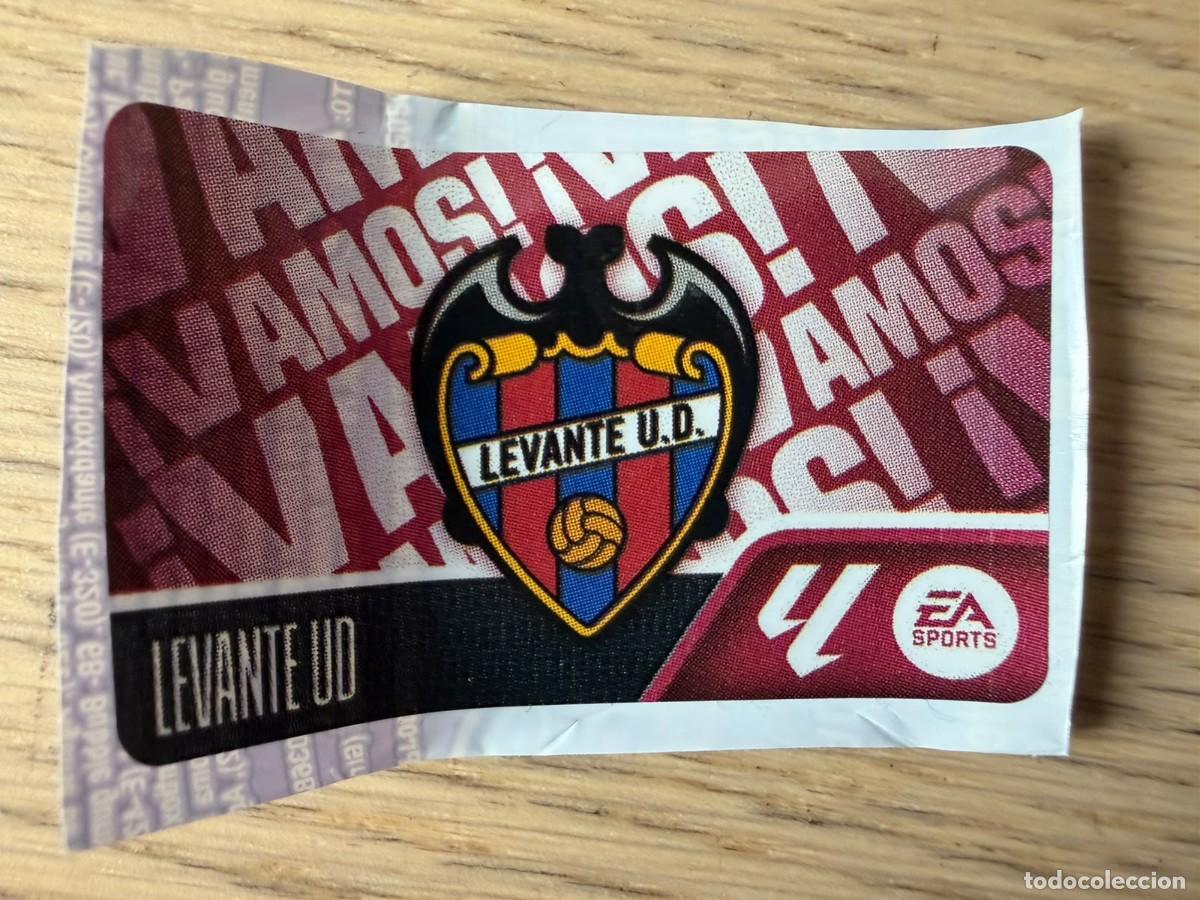 Cromos de f&uacute;tbol: VAMOS ESCUDO LEVANTE 25 26 2026 2027 LIGA EA SPORTS CHICLES CHICLE ESTE SIN PEGAR STICKER