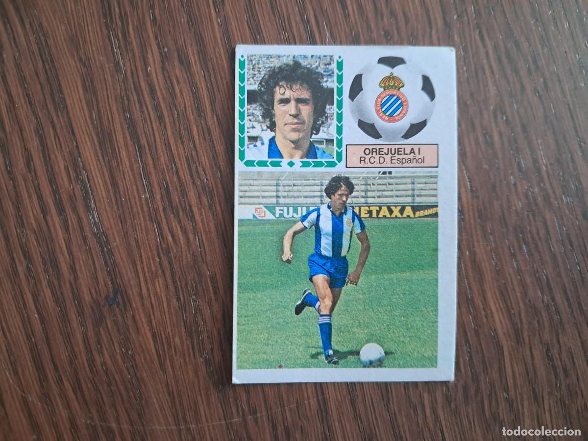 Cromos de f&uacute;tbol: cromo de futbol, edic. Este 83-84, Orejuela I, RCD Espa&ntilde;ol. sin pegar.