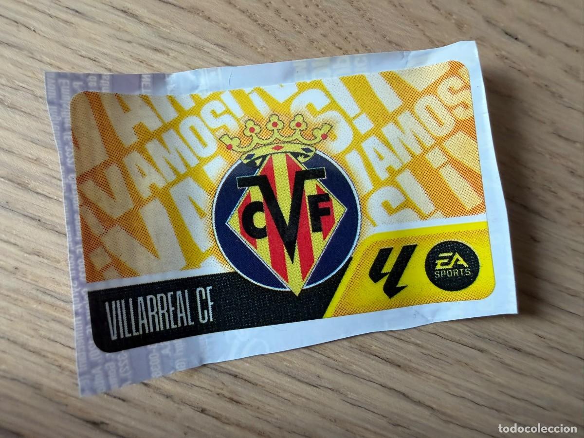 Cromos de f&uacute;tbol: VAMOS ESCUDO VILLARREAL 26 27 2026 2027 LIGA EA SPORTS CHICLES CHICLE ESTE SIN PEGAR STICKER