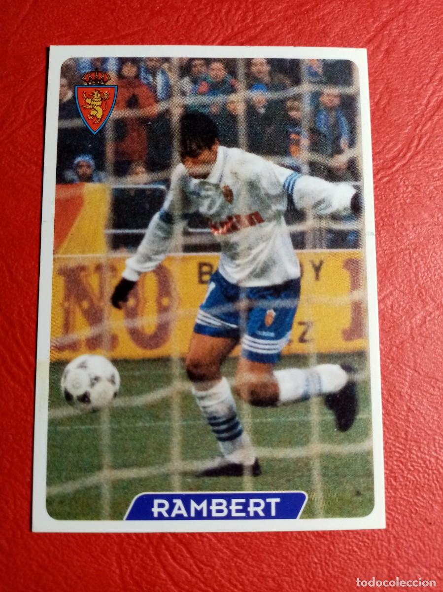 Cromos de f&uacute;tbol: N&ordm; 125 RAMBERT, ULTIMA HORA, SIN RECUADRO, R. ZARAGOZA C.D., FICHAS 1995 1996, 95 96, MUNDICROMO