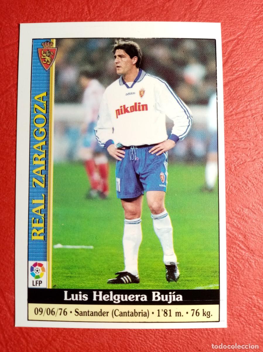 Cromos de f&uacute;tbol: N&ordm; 478 LUIS HELGUERA, REAL ZARAGOZA, ERROR, ULTIMA HORA I, FICHAS LIGA 1999 2000, 99 00, MUNDICROMO