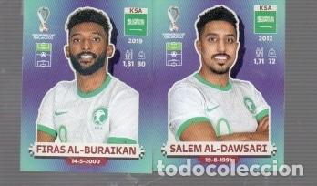 Fu&szlig;ball-Sticker: CROMO DE FIFA WORID CUP QATAR 2022 DE KSA N&ordm; 3 -5 -6 -8 -9 -10 -13 -16 -18 -Y 19