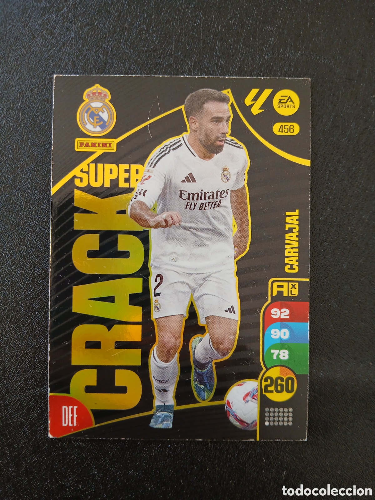 Cromos de f&uacute;tbol: 2024 2025 04 05 CROMO ADRENALYN CARVAJAL SUPER CRACK 456 EN BUEN ESTADO