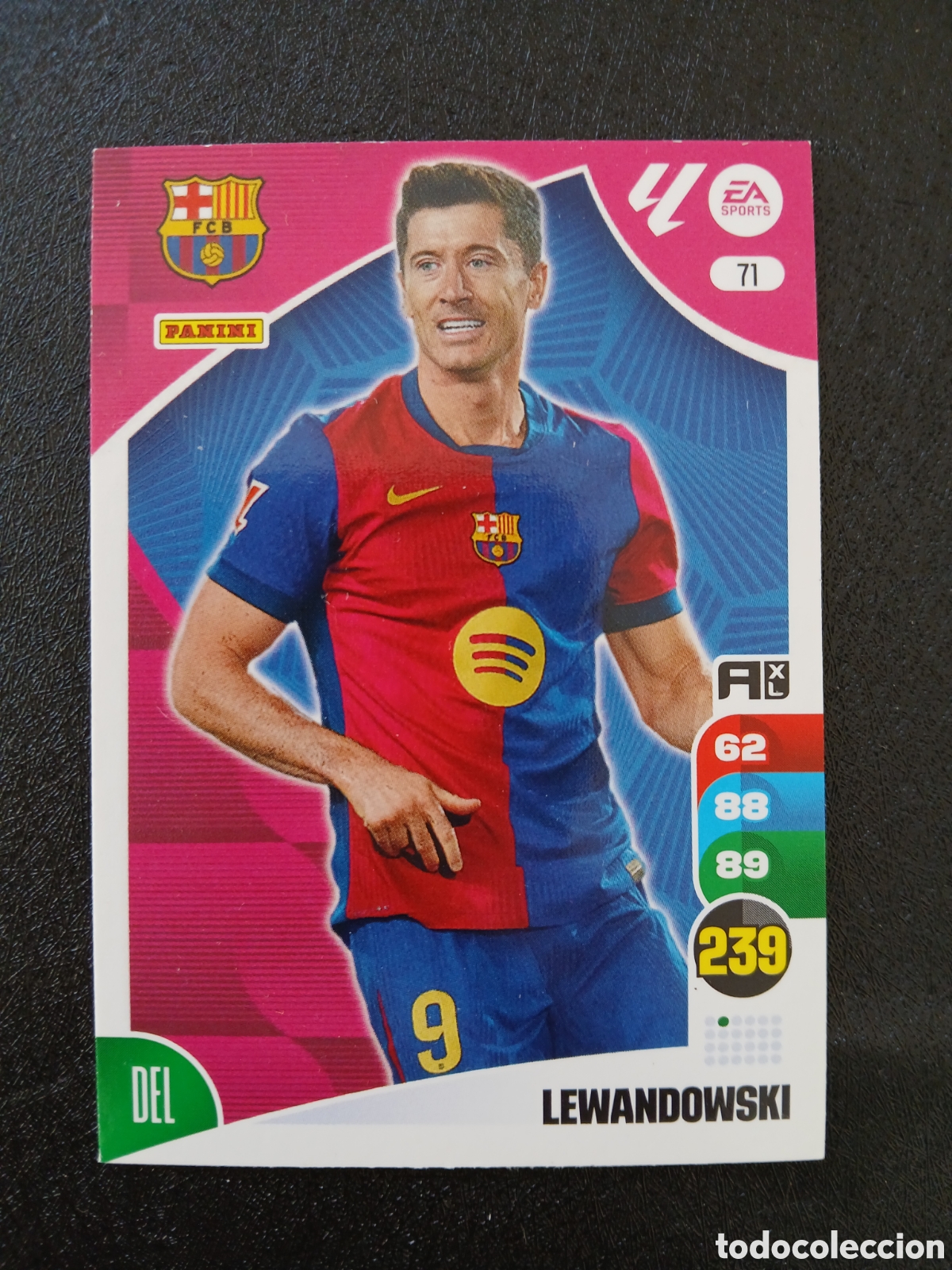 Cromos de f&uacute;tbol: 2024 2025 24 25 CROMO CARTA ADRENALYN LEWANDOWSKI 71 EN BUEN ESTADO