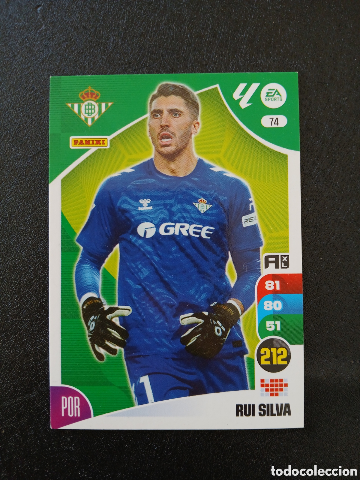 Cromos de f&uacute;tbol: 2024 2025 24 25 CROMO CARTA ADRENALYN BETIS RUI SILVA 74 EN BUEN ESTADO