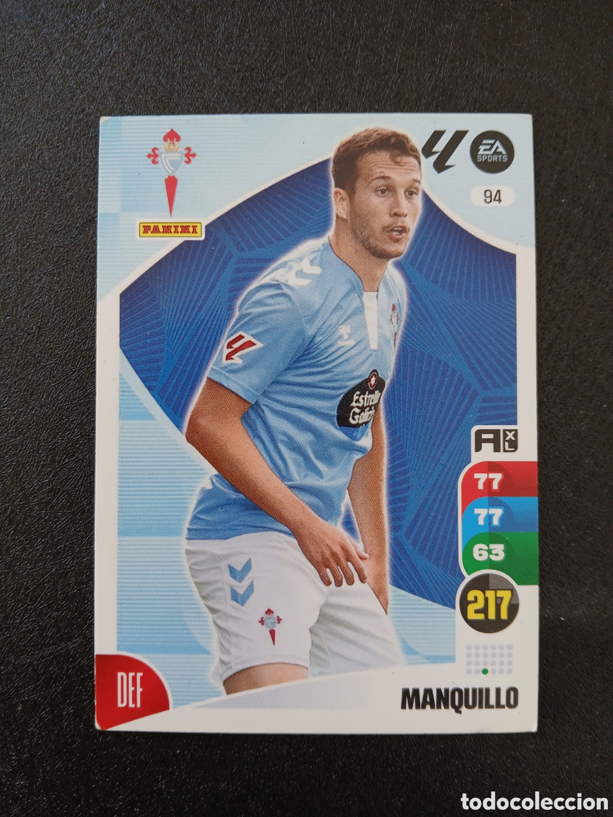 Cartes &agrave; collectionner de Football: 2024 2025 04 05 CROMO CARTA ADRENALYN CELTA MANQUILLO 94 EN BUEN ESTADO