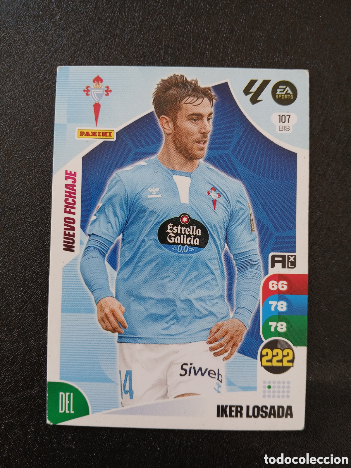 Cromos de f&uacute;tbol: 2024 2025 24 25 CROMO CARTA ADRENALYN CELTA IKER LOSADA 107 BIS EN BUEN ESTADO