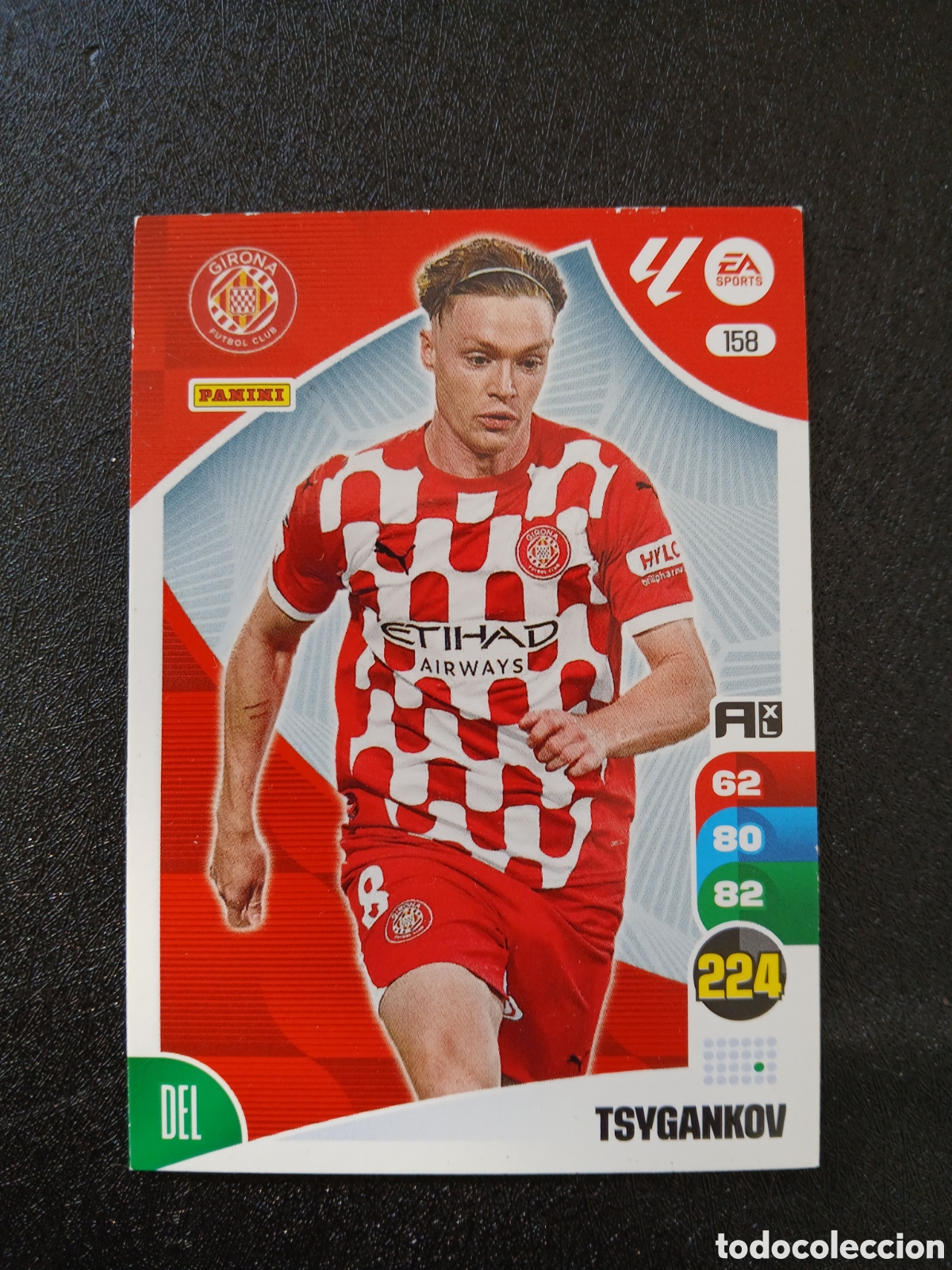 Cromos de f&uacute;tbol: 2024 2025 24 25 CROMO CARTA ADRENALYN GIRONA TSYGANKOU 158 EN BUEN ESTADO