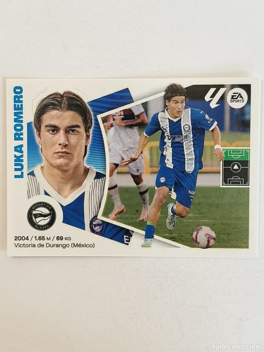 Cromos de f&uacute;tbol: #LUKA ROMERO ULTIMO FICHAJE 12 (DEPORTIVO ALAVES) LIGA 24/25 ESTE