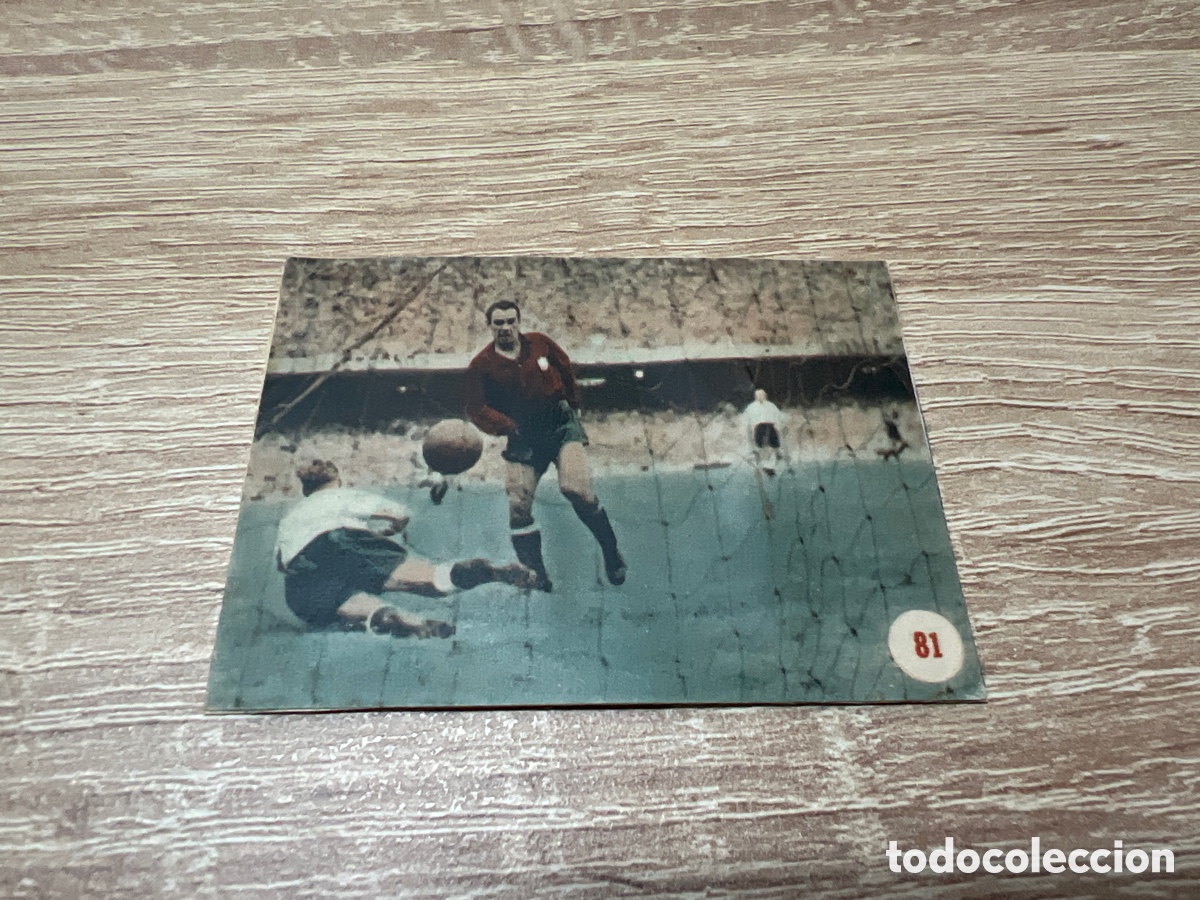 Fu&szlig;ball-Sticker: 1953 ZARRA ATH BILBAO N&ordm; 81 FHER ESCENAS DEPORTIVAS RECORTADO