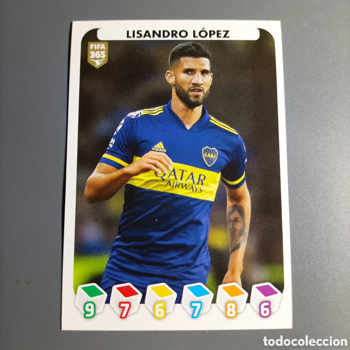 Cromos de f&uacute;tbol: STICKER PANINI ALBUM 2021. FIFA 365 (BOCA JUNIORS) №387 LISANDRO L&Oacute;PEZ