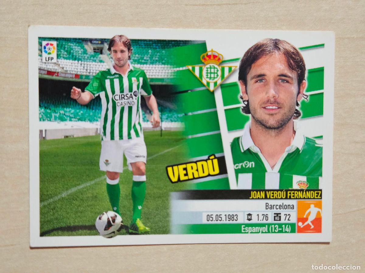 Football Stickers: EDICIONES ESTE 2013 14 FICHAJE N&ordm; 4 VERDU - CROMO SIN PEGAR -