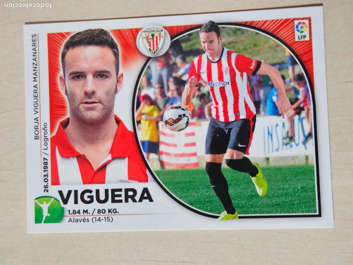 Cromos de f&uacute;tbol: EDICIONES ESTE 2014 15 FICHAJE N&ordm; 6 VIGUERA - CROMO SIN PEGAR -