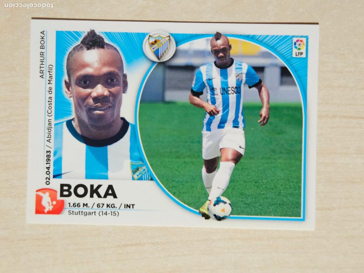 Cromos de f&uacute;tbol: EDICIONES ESTE 2014 15 FICHAJE N&ordm; 10 BOKA - CROMO SIN PEGAR -