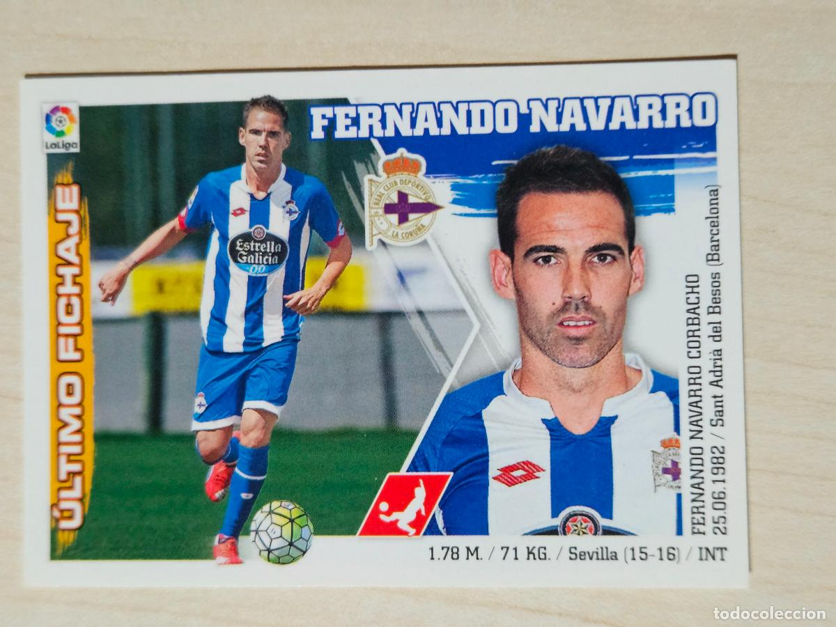 Cromos de f&uacute;tbol: EDICIONES ESTE 2015 16 FICHAJE N&ordm; 17 FERNANDO NAVARRO - CROMO SIN PEGAR --
